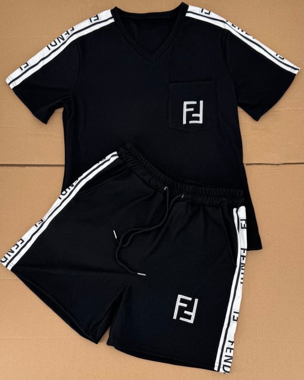 Fendi Short Sleeve Shirt & Pant Set