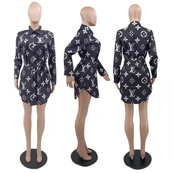 Elegant Women's Long Sleeve Gown