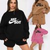 "Just Do It" Women's Sweatshirt & Shorts Set