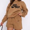 "Just Do It" Women's Sweatshirt & Shorts Set
