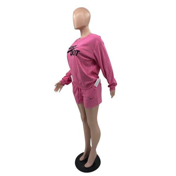 "Just Do It" Women's Sweatshirt & Shorts Set