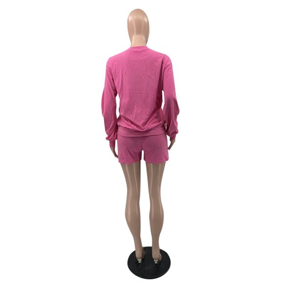 "Just Do It" Women's Sweatshirt & Shorts Set