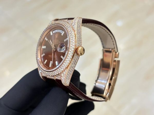 Rolex Leather Watch