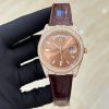 Rolex Leather Watch