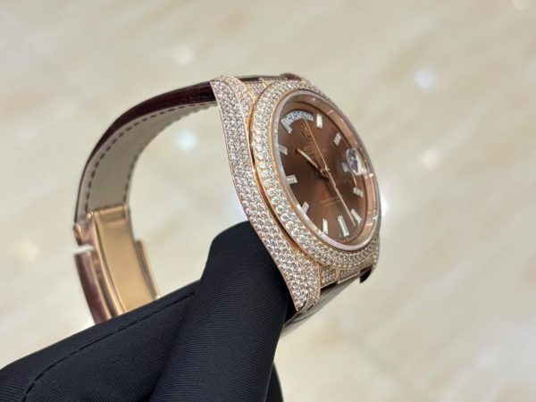 Rolex Leather Watch