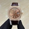 Rolex Leather Watch