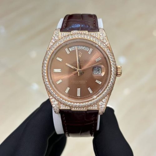 Rolex Leather Watch