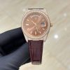 Rolex Leather Watch