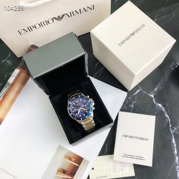 Emporio Armani Men's Gold-Tone Stainless Steel Watch