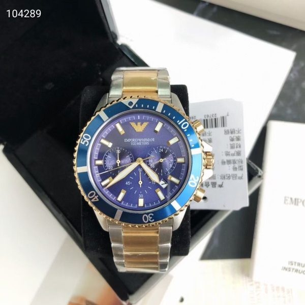 Emporio Armani Men's Gold-Tone Stainless Steel Watch