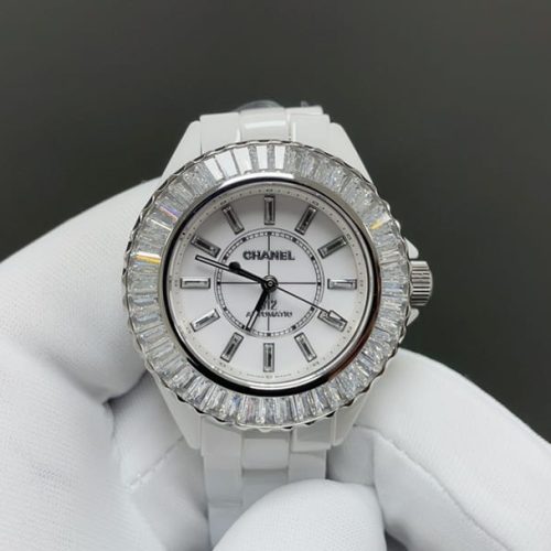Chanel White Colour Chain Wrist Watch