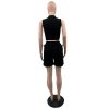 ALX Black Top & Shirt Set