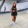 ALX Black Top & Shirt Set
