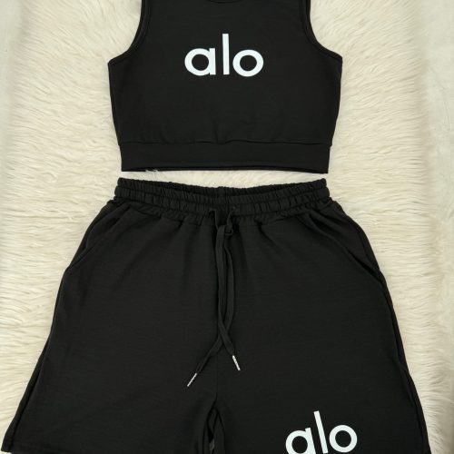ALX Black Top & Shirt Set