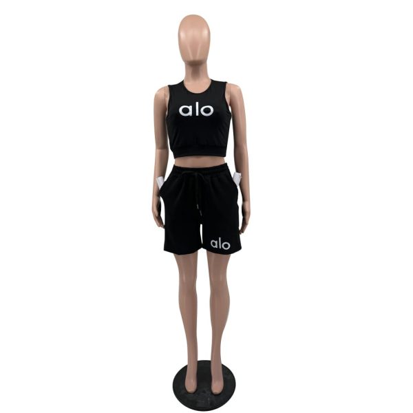 ALX Black Top & Shirt Set