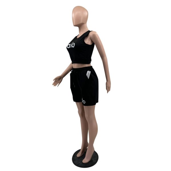 ALX Black Top & Shirt Set