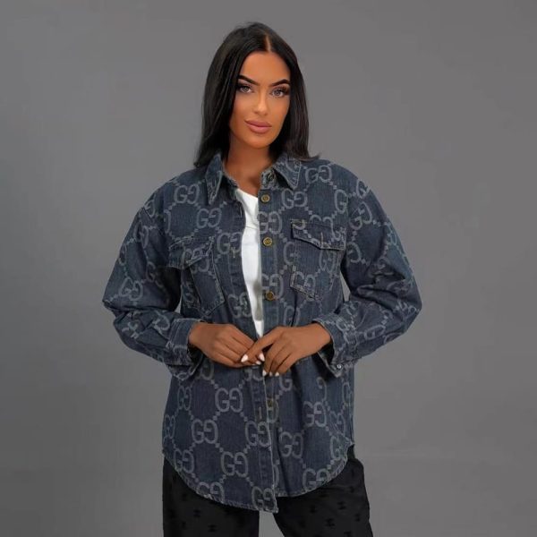 Chanel-Inspired Lady's Long Sleeve Shirt