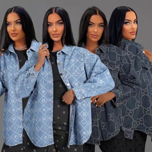 Chanel-Inspired Lady's Long Sleeve Shirt