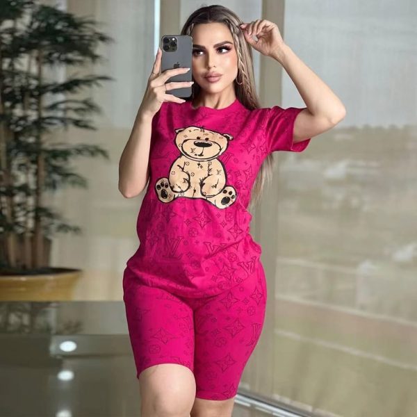 Women’s Short Sleeve Shirt & Shorts Set