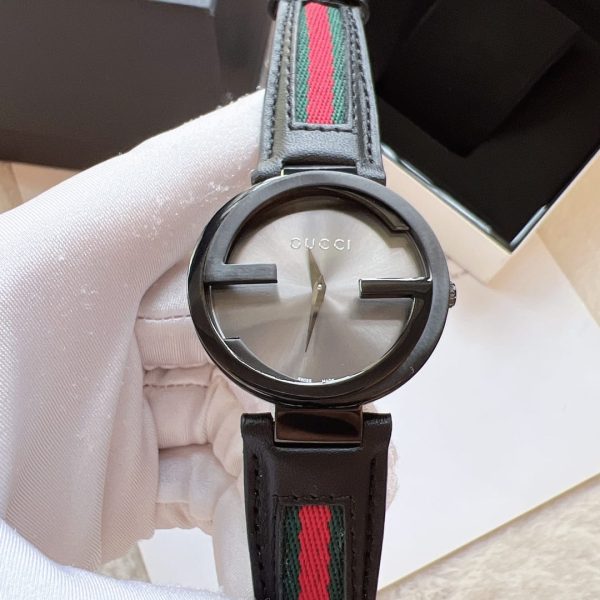 Gucci Leather Strap Watch