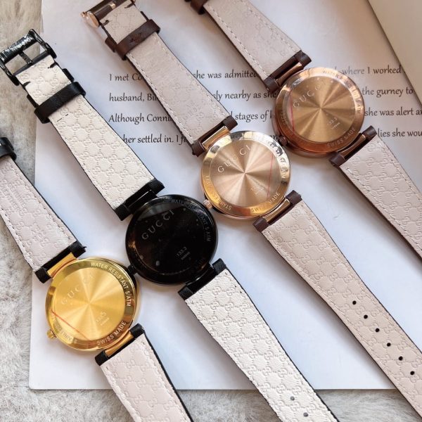 Gucci Leather Strap Watch